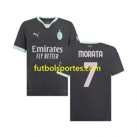 Camiseta AC Milan Morata 7 Tercera Equipación 2024/2025